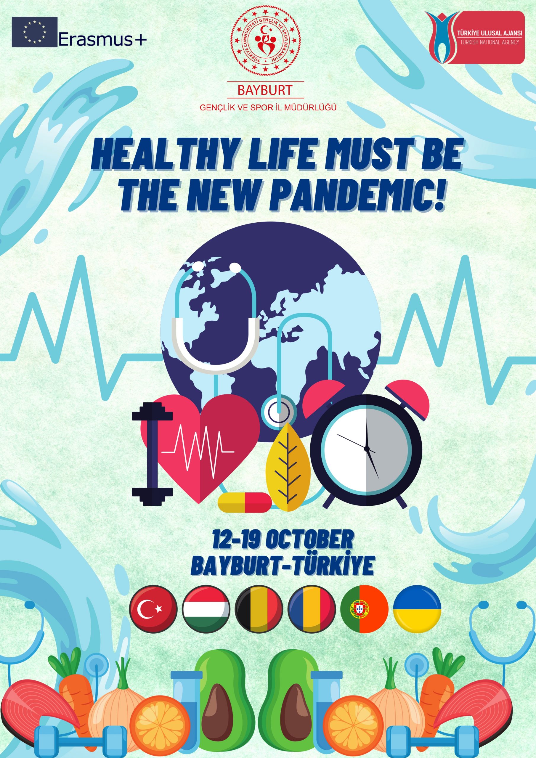 Erasmus+ project "HEALTHY LIFE MUST BE THE NEW PANDEMIC! 12-19 Octombrie, BAYBURT, Turcia