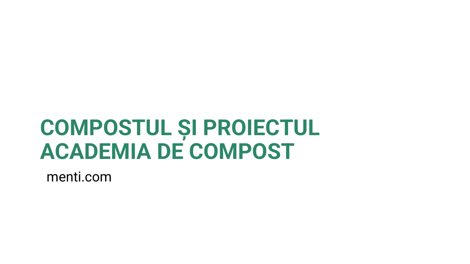Colaborare cu Academia de Compost