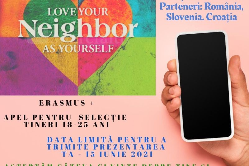 Selecție închisă  de participanți pentru schimbul de tineri în proiectul "Love UR Neighbor!" - Ungaria 14-23 Iulie 2021