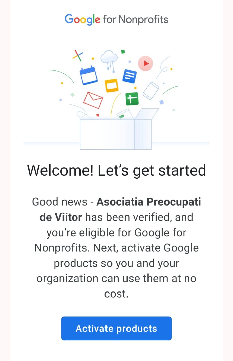 Certificare Google Workspace for Nonprofits