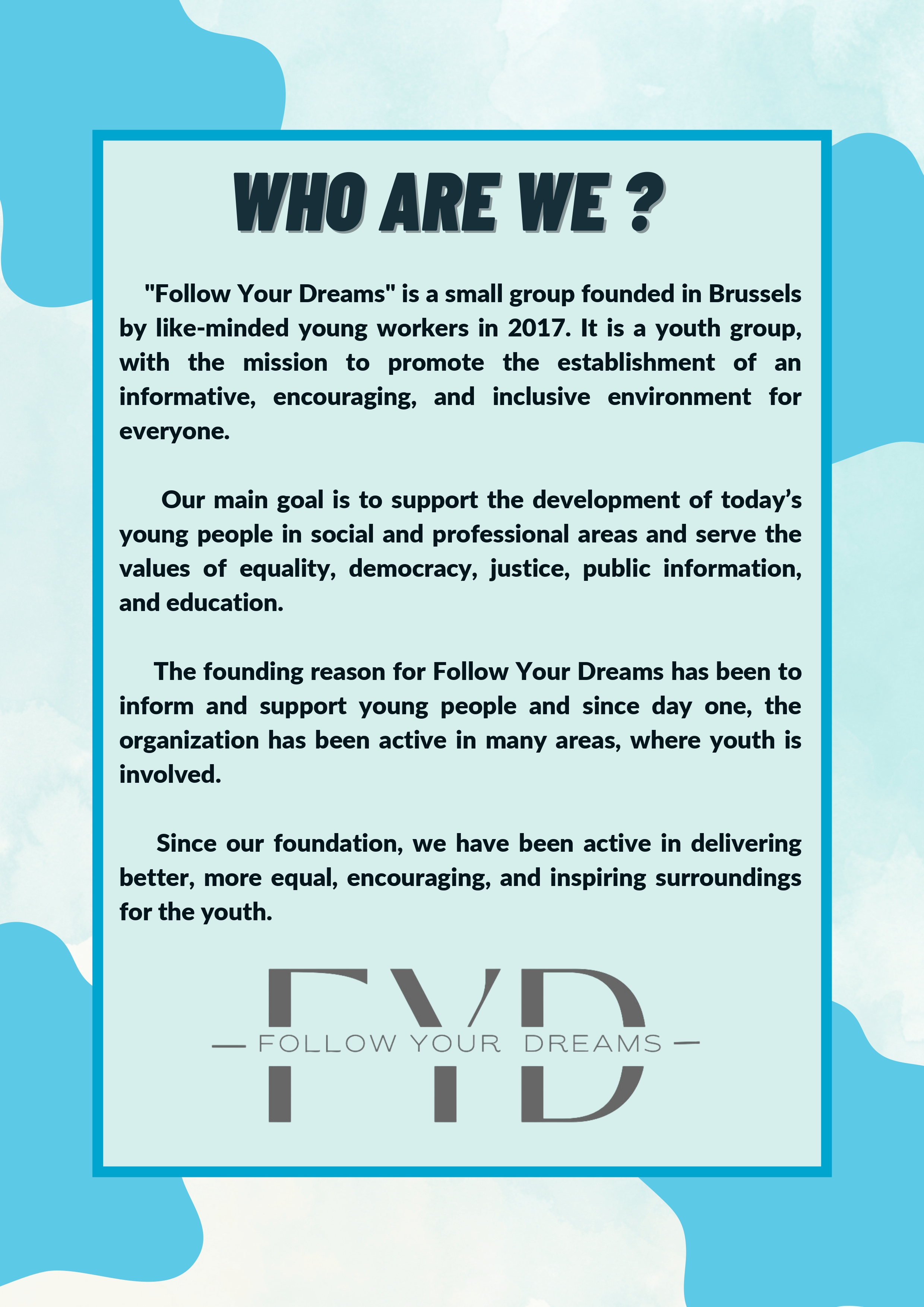 Youth Exchange ERASMUS+ "BE A ROOF FOR SOMEONE!" 12-19 OCTOBER - BRUSSELS, BELGIA