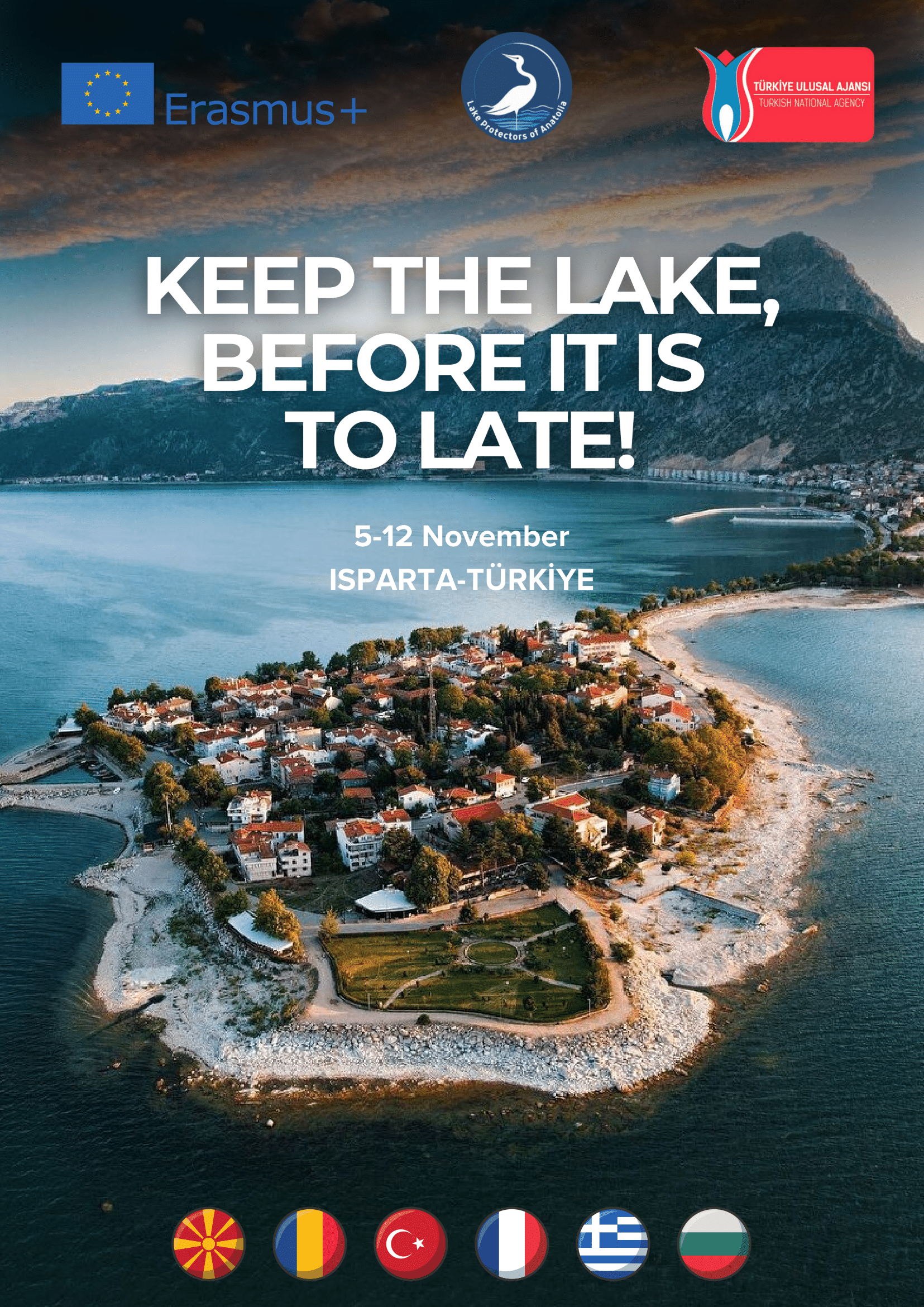 -Erasmus+ Youth Exchange ”KEEP THE LAKE CLEAN BEFORE IT IS TOO LATE” 5-12 Noiembrie 2024