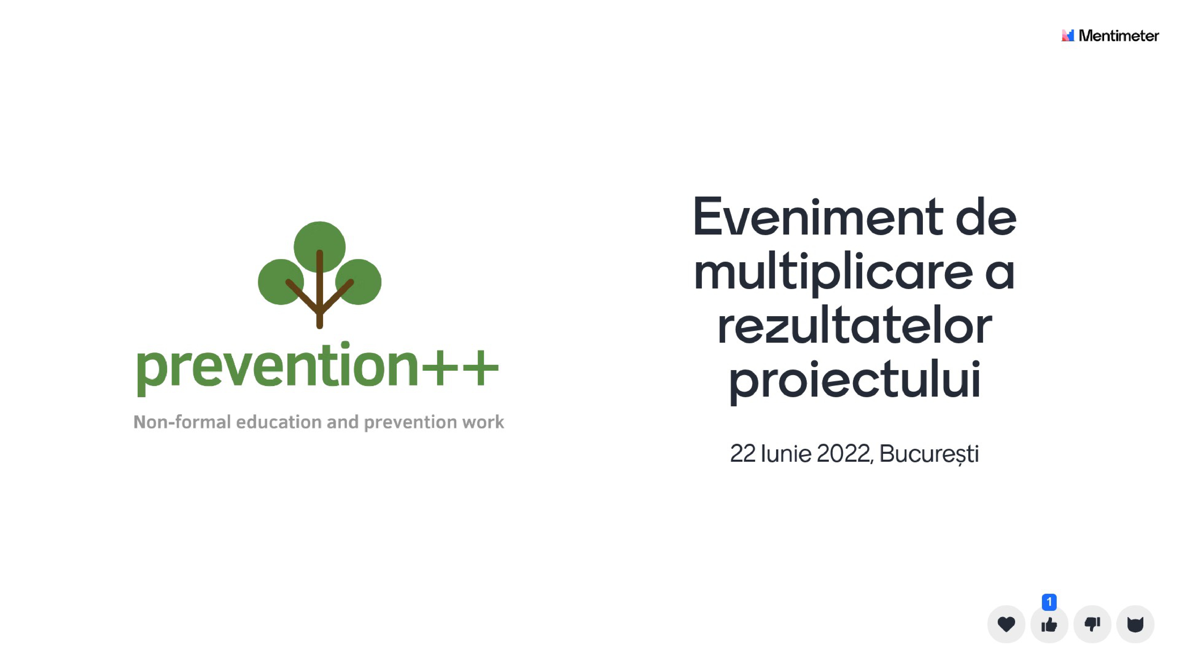 Conferinţă Prevention ++ Multiplier - Asociaţia Preocupaţi de Viitor