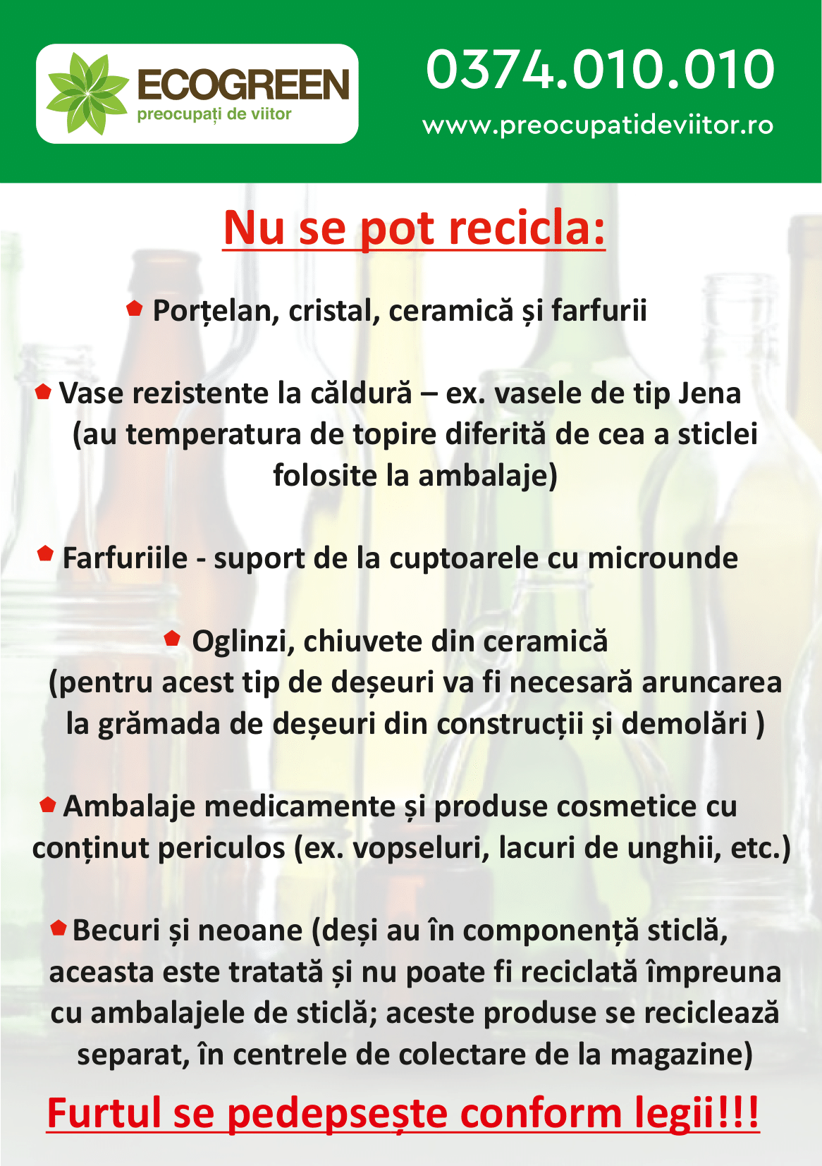 Colectarea separată a deşeurilor în saci galbeni şi verzi la Daia, Giurgiu