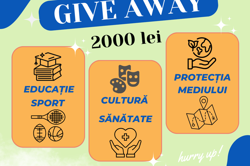 Give away 2024 în valoare de 2000 lei!