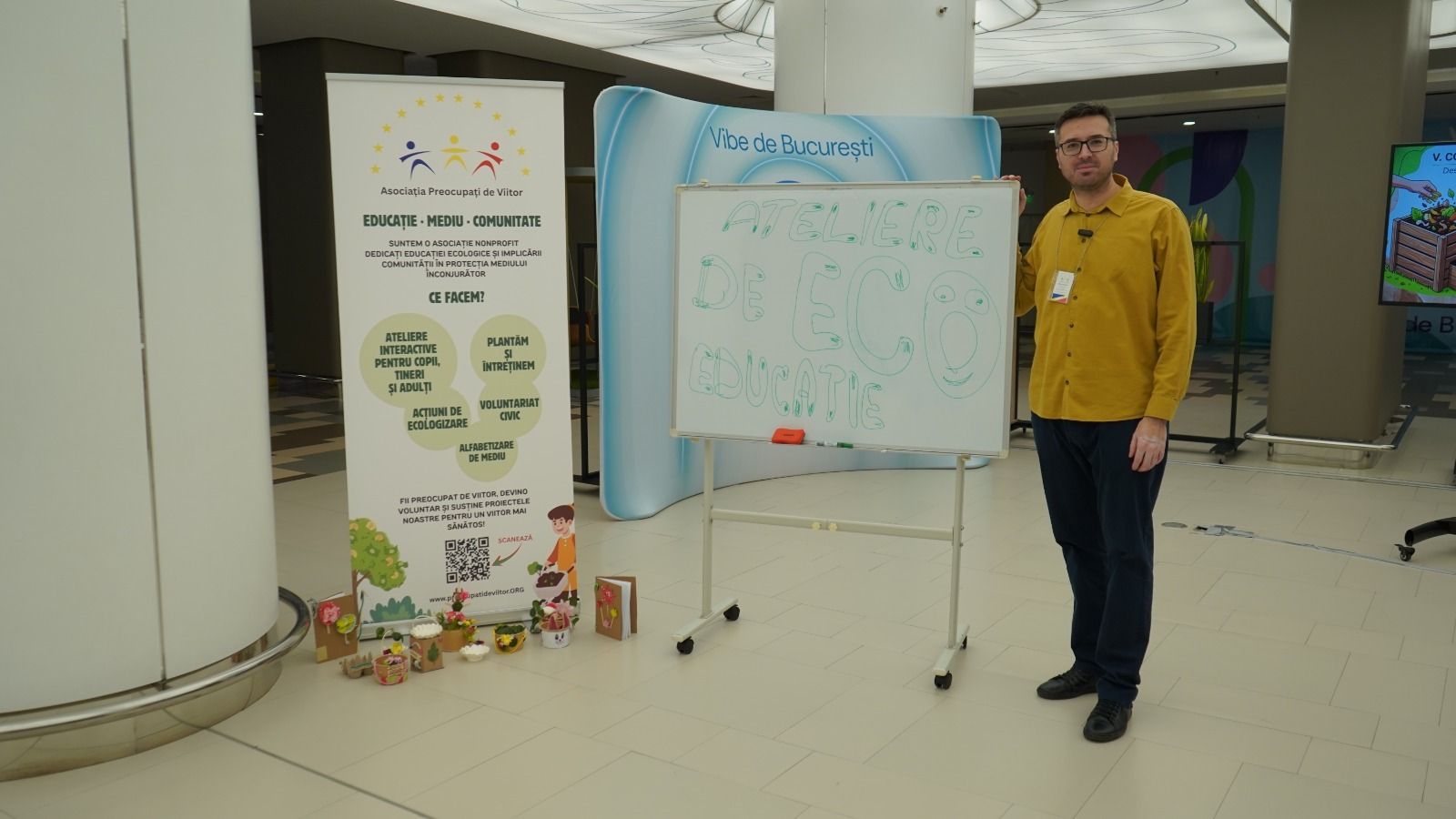 Peste 400 de beneficiari au simțit, au atins și au contribuit la Săptămâna Verde indoor